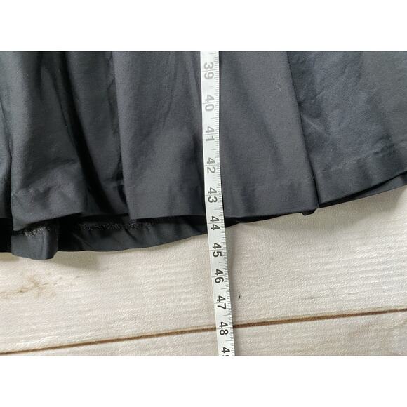 Retrospec'd Dress Sz 10 Black Deep V Stretch Fit & Flare Retro Pinup Vintage - Picture 3 of 9